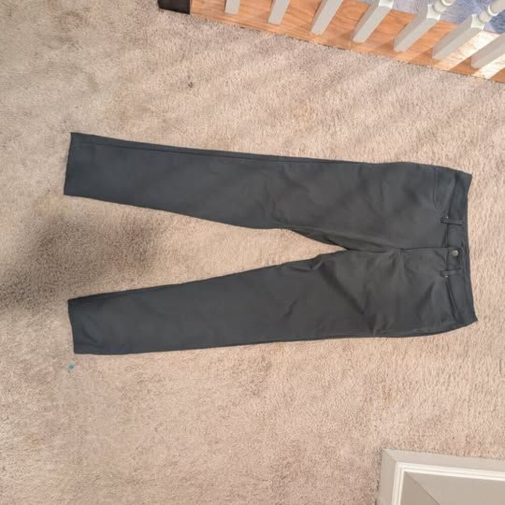 Lululemon Men's ABC Pants Size 31x32 Olive Green 5-Pocket Stretch